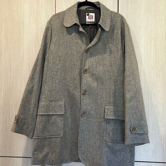 Scott James Heathered Wool Lightweight Car Coat | Men’s L (Oversized Fit) - Picture 1 of 16